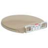 Soft-Close Toilet Seat Quick Release Beige Oval for Home & Hotel