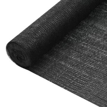 Privacy Net Black 1x50 m | Durable HDPE Garden Shade