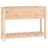 Planter with Shelf - Solid Wood Pine | Hipomarket UK