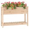 Planter with Shelf - Solid Wood Pine | Hipomarket UK