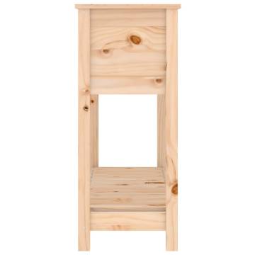 Planter with Shelf - Solid Wood Pine | Hipomarket UK