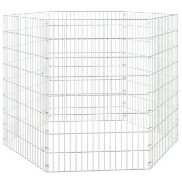 6-Panel Rabbit Cage | Durable Galvanised Iron | 54x80 cm