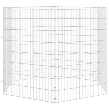 6-Panel Rabbit Cage | Durable Galvanised Iron | 54x80 cm