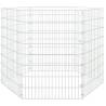 6-Panel Rabbit Cage | Durable Galvanised Iron | 54x80 cm