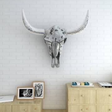 Skull Head Wall Decoration - Silver Aluminium | HipoMarket