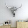 Skull Head Wall Decoration - Silver Aluminium | HipoMarket