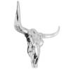 Skull Head Wall Decoration - Silver Aluminium | HipoMarket