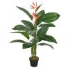 Artificial Strelitzia Plant with Pot - 100 cm Red - HipoMarket