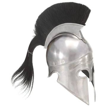 Greek Warrior Helmet Antique Replica - LARP Silver Steel