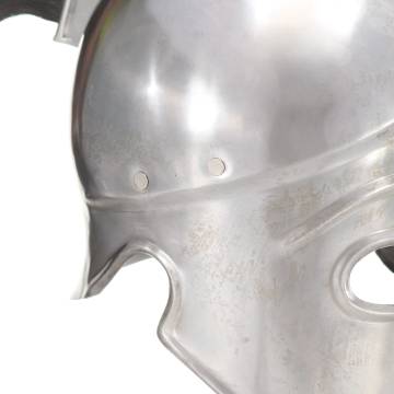 Greek Warrior Helmet Antique Replica - LARP Silver Steel