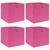 Storage Boxes 4 pcs Pink 32x32x32 cm Fabric Colour pink without lids Quantity in Package 4 Number of 1 