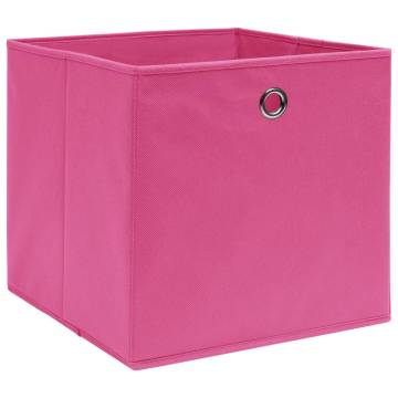 Pink Storage Boxes Set of 4 - 32x32x32 cm | HipoMarket UK