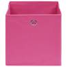 Pink Storage Boxes Set of 4 - 32x32x32 cm | HipoMarket UK