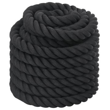 Battle Rope Black 15m - Durable Strength Training Tool