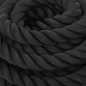 Battle Rope Black 15m - Durable Strength Training Tool