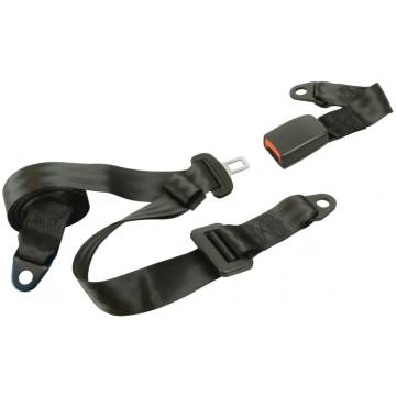 Carpoint 3-Point Safety Belt - Static Black for Vehicles