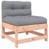 Middle Sofa with Cushions - Solid Wood Douglas | Hipo Market