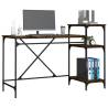 Desk with Shelves Smoked Oak - Industrial Style Furniture