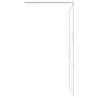 Walk-in Shower Wall with Shelf White 100x195 cm - ESG Glass