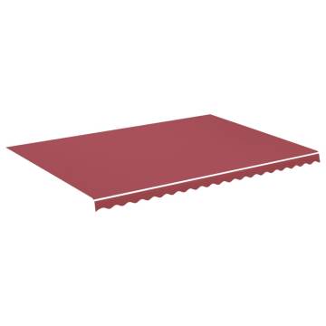 Replacement Awning Fabric Burgundy Red 5x3.5m - Hipomarket UK