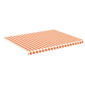 Replacement Awning Fabric Yellow & Orange 4.5x3.5m - HipoMarket