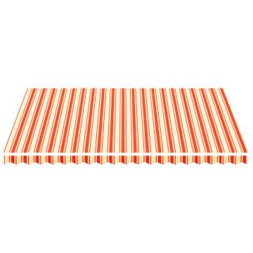 Replacement Awning Fabric Yellow & Orange 4.5x3.5m - HipoMarket