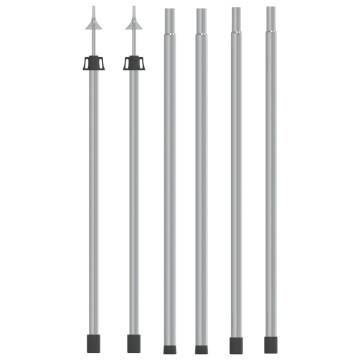 Telescopic Tarp Poles - 102-260 cm Aluminium (2 pcs)