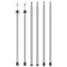 Telescopic Tarp Poles - 102-260 cm Aluminium (2 pcs)