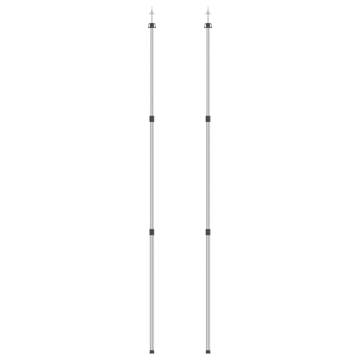 Telescopic Tarp Poles - 102-260 cm Aluminium (2 pcs)