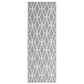 Outdoor Rug Grey 80x250 cm - Stylish Patio Decor