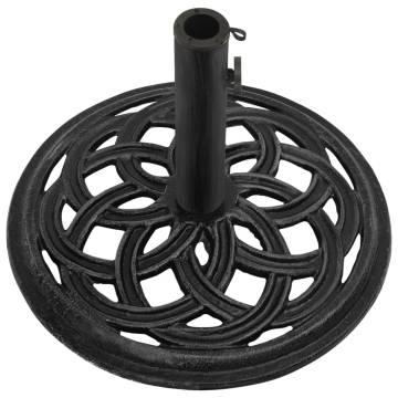 Cast Iron Umbrella Base - 44x44x31 cm - Black