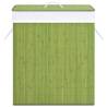 Bamboo Laundry Basket Green 83L | Stylish Storage Solution