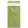 Bamboo Laundry Basket Green 83L | Stylish Storage Solution