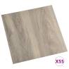 Self-adhesive Flooring Planks - 55 pcs PVC Taupe | Hipomarket