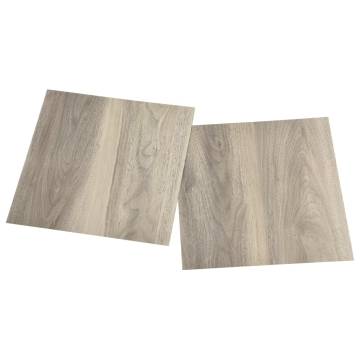 Self-adhesive Flooring Planks - 55 pcs PVC Taupe | Hipomarket