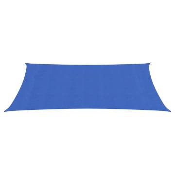 Blue Sunshade Sail 160 g/m² | 2x5 m HDPE Outdoor Shade