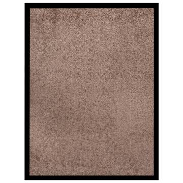 Brown Doormat 60x80 cm - Non-Slip Vinyl Backing