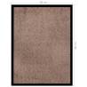 Brown Doormat 60x80 cm - Non-Slip Vinyl Backing