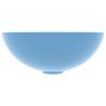 Light Blue Round Ceramic Bathroom Sink - Modern Design