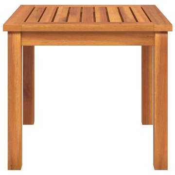 Stylish Solid Wood Acacia Coffee Table - 40x40x36 cm