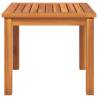 Stylish Solid Wood Acacia Coffee Table - 40x40x36 cm