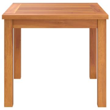 Stylish Solid Wood Acacia Coffee Table - 40x40x36 cm