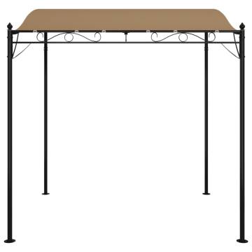 Canopy Taupe 2x2.3m Fabric & Steel - Outdoor Shelter