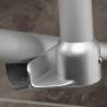 RIDDER Chrome Shower Curtain Rod Support - 55x2.5 cm