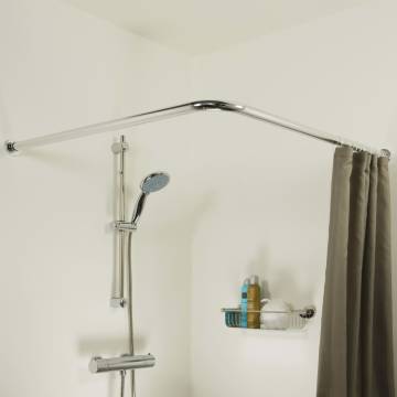 Sealskin Corner Shower Curtain Rod 90x90cm Matte Grey | HipoMarket