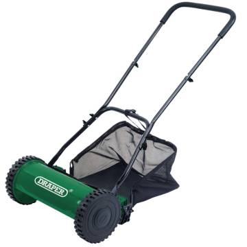 Draper Tools Hand Lawn Mower 380 mm - Eco-Friendly Mowing