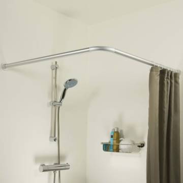 Sealskin Corner Shower Curtain Rod Set 90x90 cm - Chrome