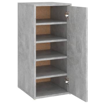 Shoe Cabinet Concrete Grey - Durable & Stylish Storage