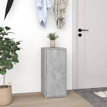 Shoe Cabinet Concrete Grey - Durable & Stylish Storage