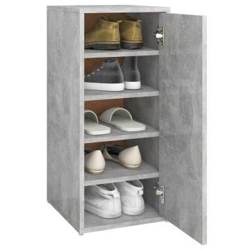 Shoe Cabinet Concrete Grey - Durable & Stylish Storage